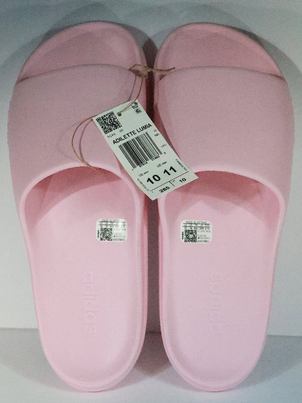 Adidas Adilette Lumia Slides Clear Pink Sport sandals Unisex Size Mens Siz 10,11